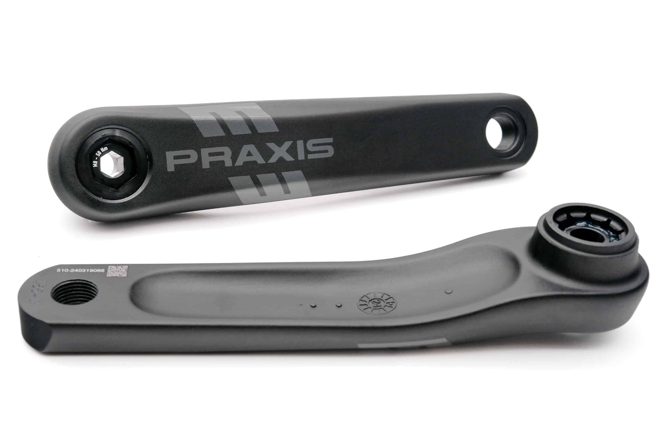 Praxis crankstel E-bike type 1 aluminium Isis 150mm