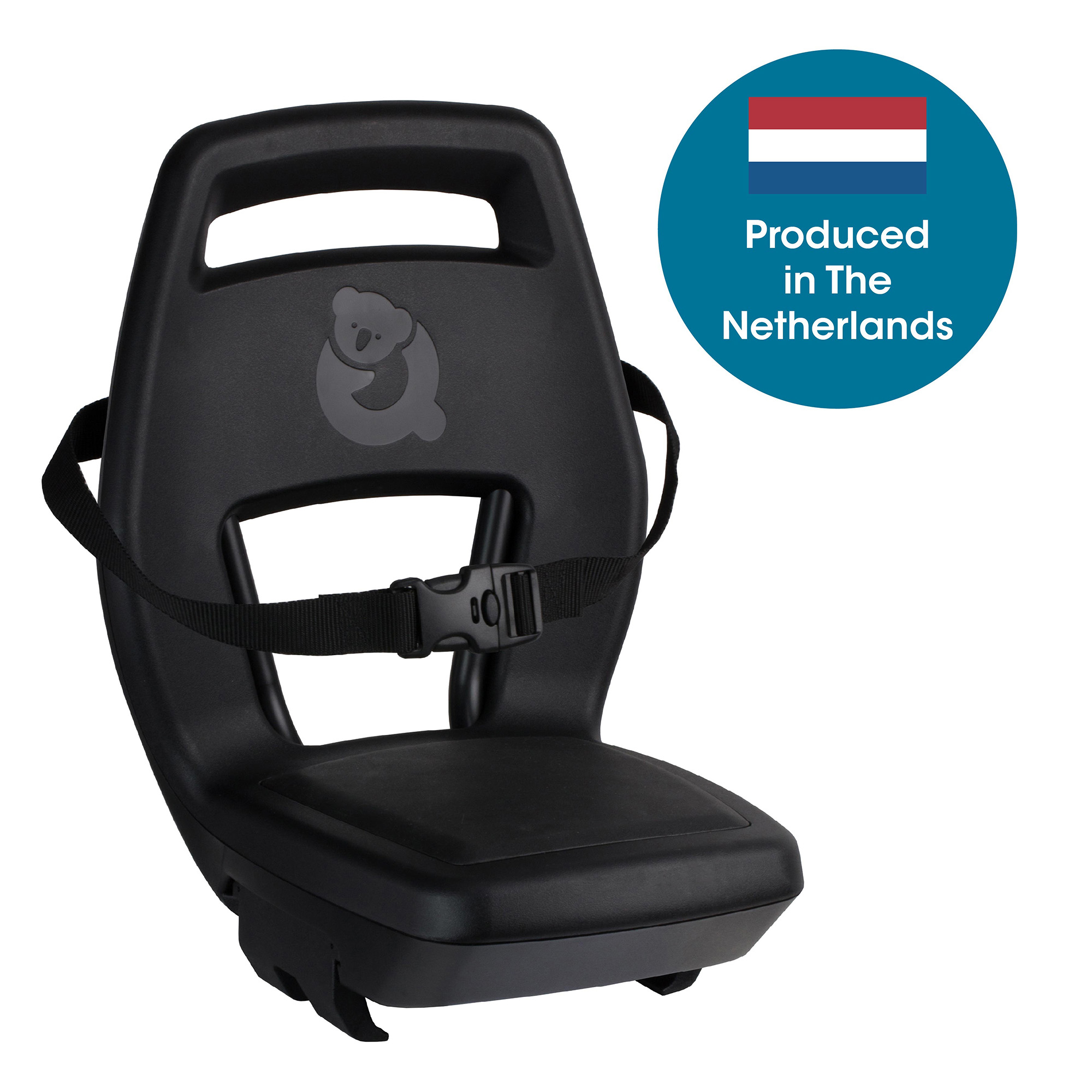 Qibbel achterzitje Junior 6+ Longtail Midnight Black -zwart