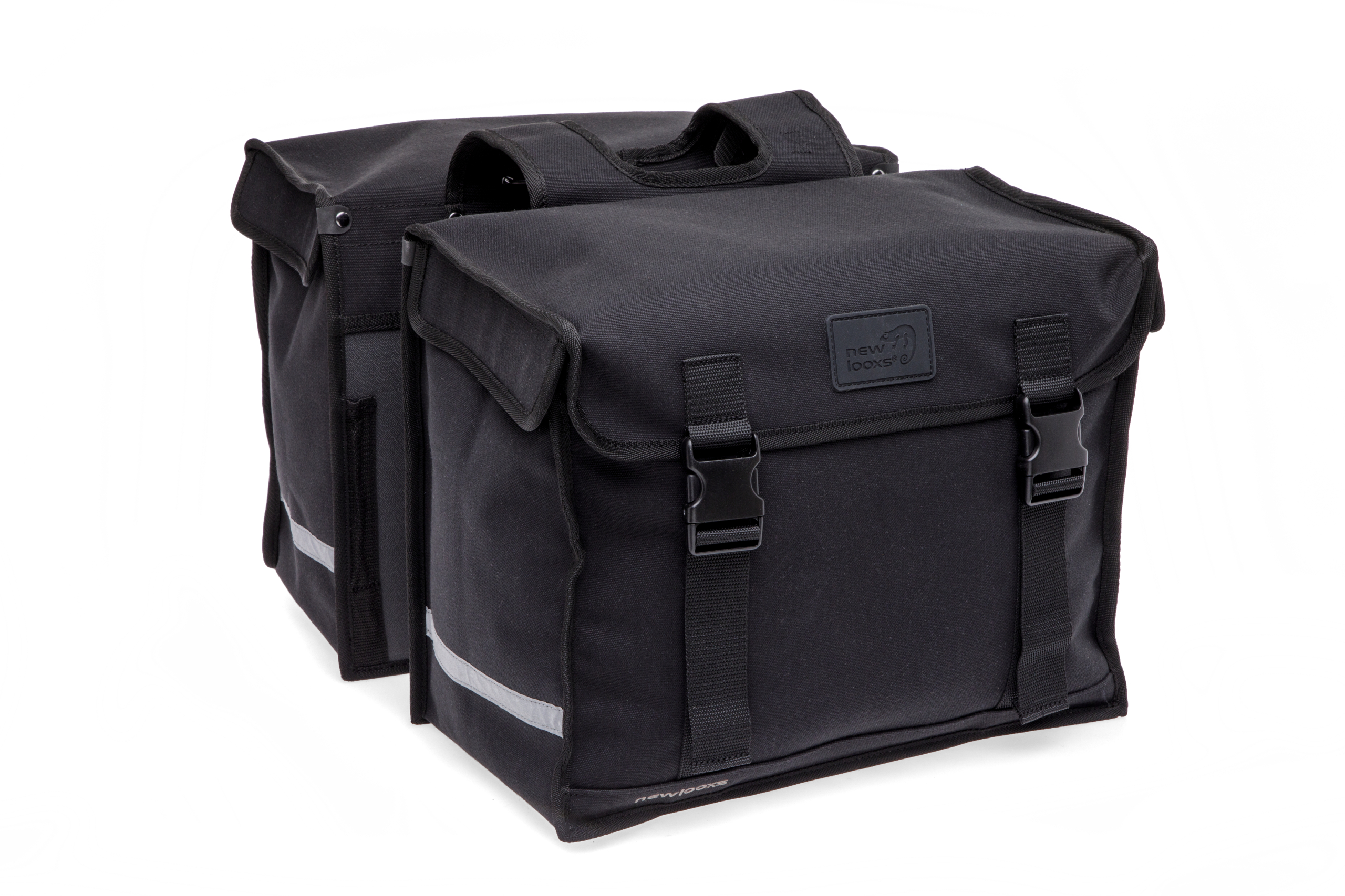 New Looxs fietstas dubbel Camping zwart 66L