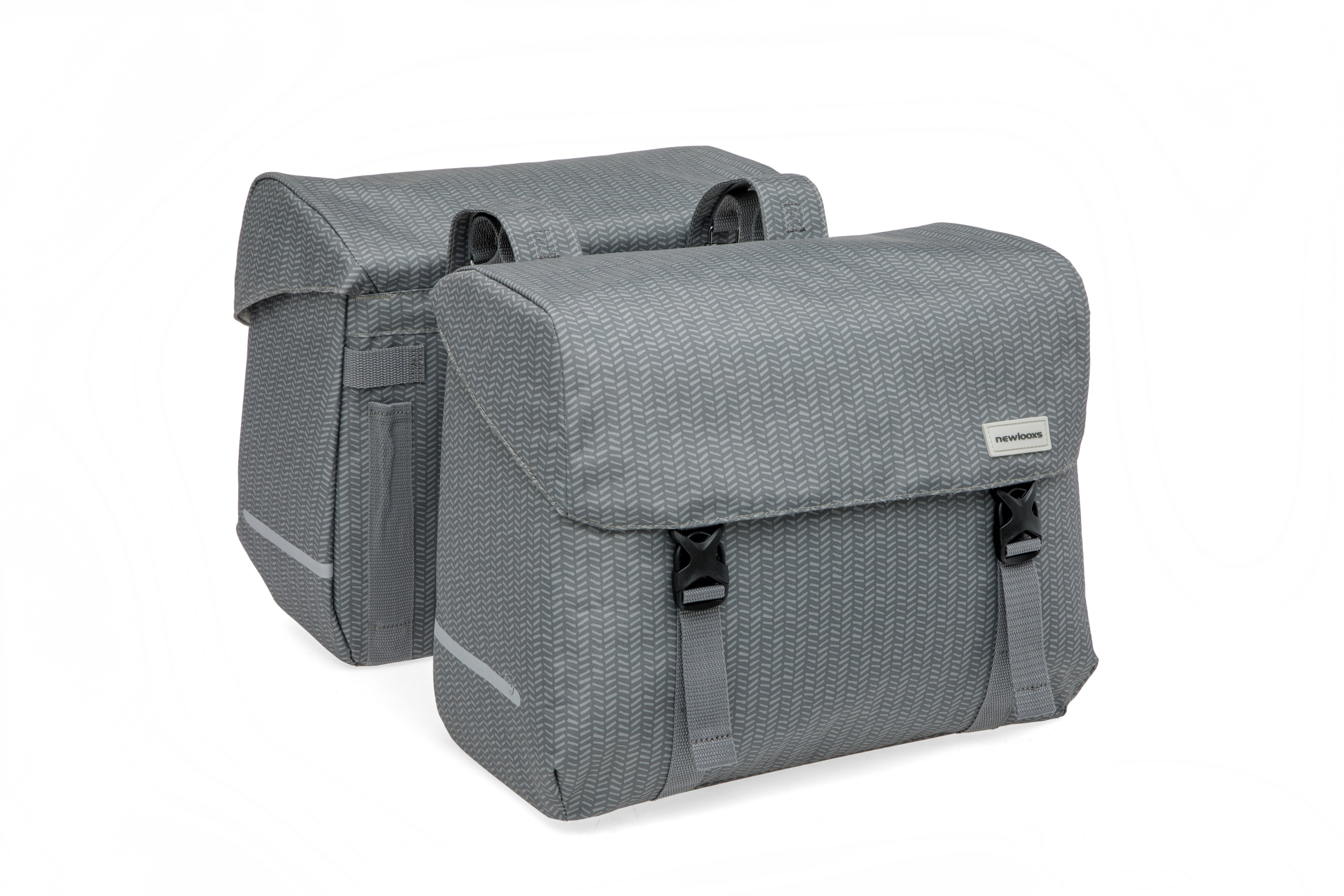 New Looxs fietstas dubbel Mondi Joy Nima grey 38L