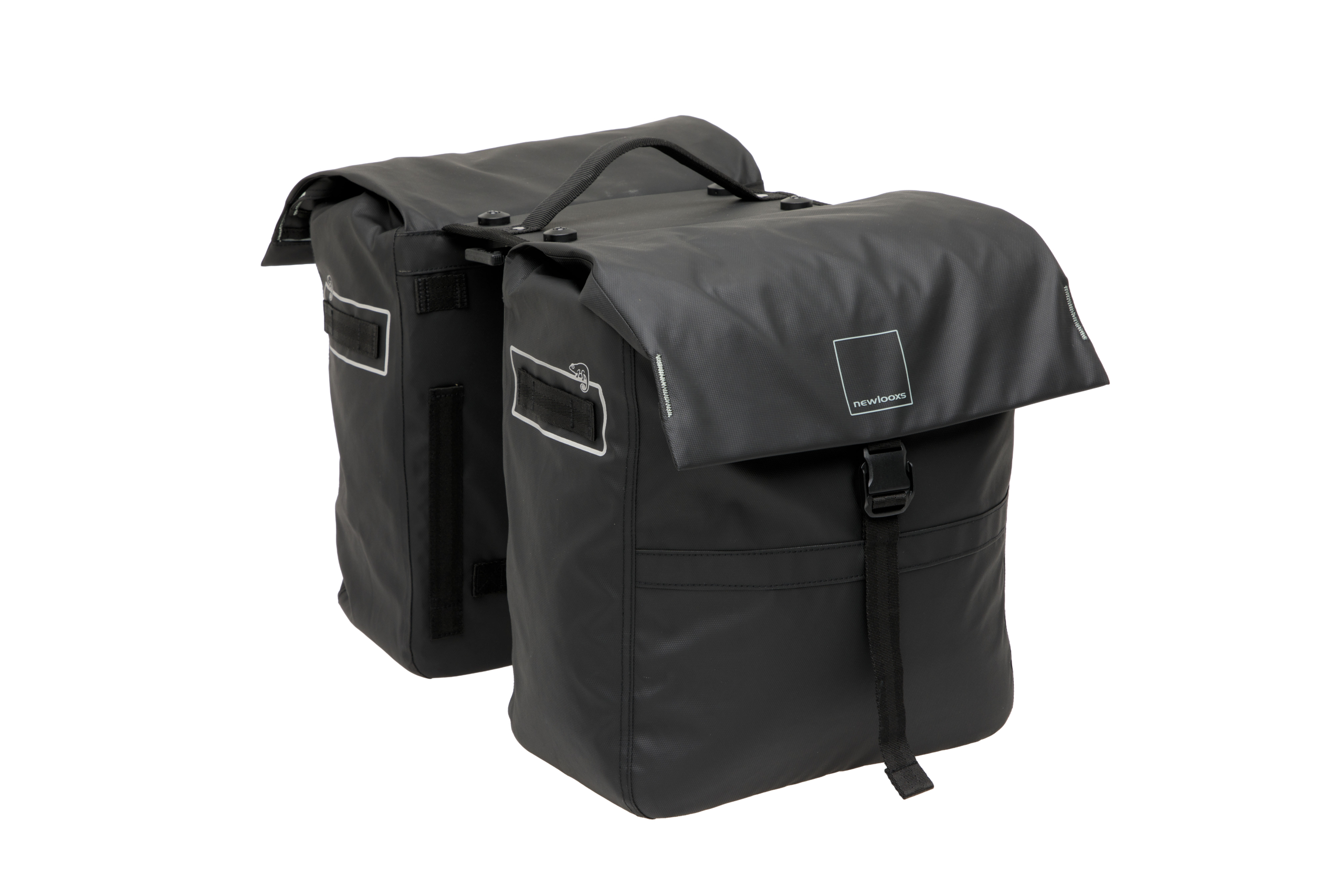 New Looxs fietstas dubbel Leeds black MIK 38L