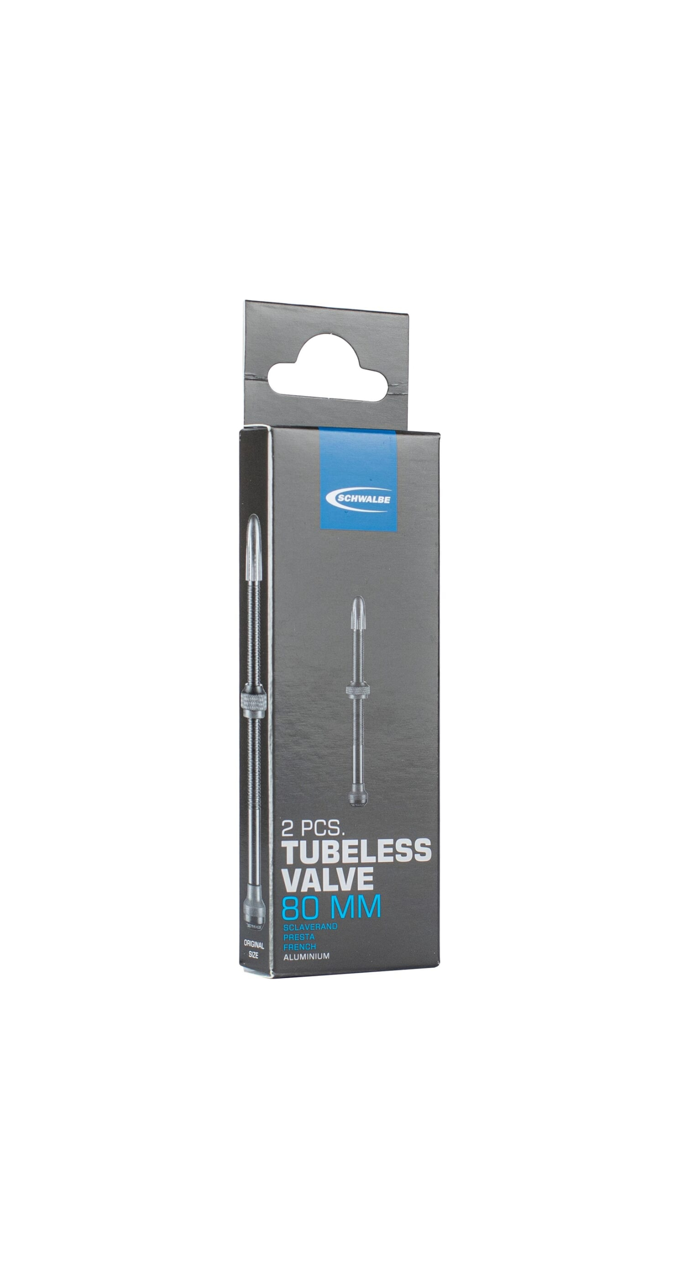 Schwalbe ventiel tubeless 80 mm set 2 stuks